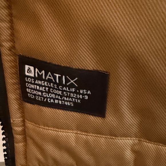 Matix Men's Tan and Black Puffer Jacket - Picture 3 of 5